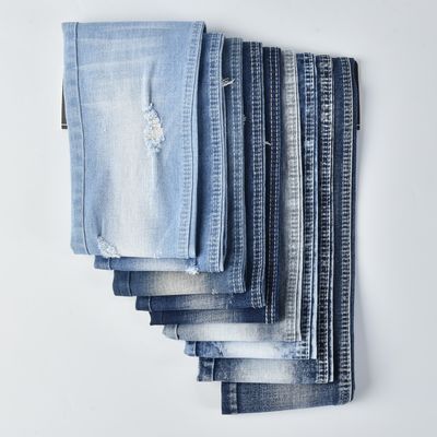 Купить Устойчивая к сжатию хлопчатобумажная полиэстерная ткань DENIM SPANDEX QY017-1 online manufacture