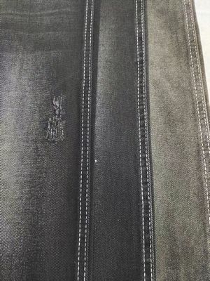 Купить Хлопчатобумажная полиэфирно-вискозная ткань 9.6 унций ЧЕРНЫЙ/ЧЕРНЫЙ Деним с конструкцией 10x10 online manufacture