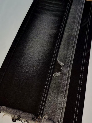 Купить Супермягкая хлопково-полиэстеровая джинсовая ткань BLACK/BLACK 14.2oz A606A для джинсовой одежды Оптовая продажа денима online manufacture