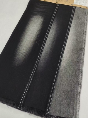 Купить Weak Stretch Dual-Core Siro Yarn Cross Slub  85%Cotton BLACKBLACK 10S Denim Fabric For Jeans Or Jacket online manufacture