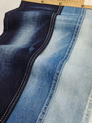 Купить 8.9oz 85%Cotton Dual-Core Siro Yarn Cross Slub 10s Denim Fabric 180cm Full Width For Jeans Or Jacket online manufacture