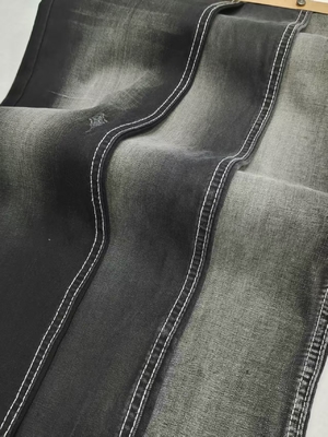 Купить 6.8oz Light Weight 61%Lyocell BLACK/BLACK Twill Style Stretch  Denim Fabric 69/71'' Full Width JSD2035A For Summer Jeans online manufacture