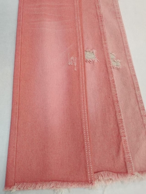 Купить Factory Sales Woven Pink Color Left Twill Style 10.6oz Denim Fabric With 10*7 Construction  JSD3023P For Jeans online manufacture