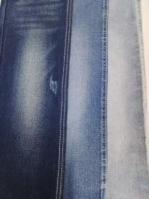 Купить High Stretch Dark Indigo Denim Fabric 12S 9.3oz For Woman Jeans online manufacture