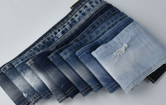 Противосокращающаяся хлопчатобумажная полиэстерная ткань DENIM SPANDEX QY037-1
