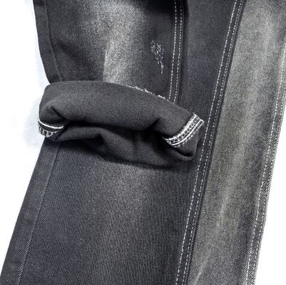 Джинсы материалы супер мягкие растяжка двойного ядра прямой Twill черный джинсы ткань 10 унций JSD3078A джинсы одежда ткань