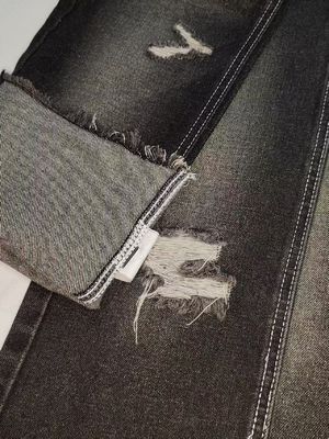 Джинсовая ткань в стиле TWILL 12.2OZ ЧЕРНЫЙ/БЕЛЫЙ с конструкцией 7*7 Для мужских джинсов