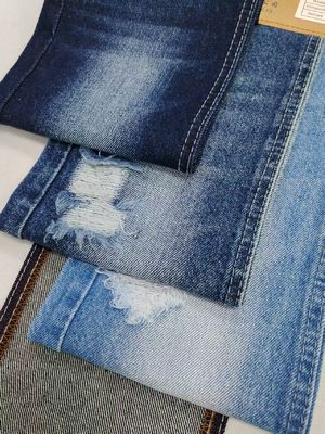 Малоусадочная джинсовая ткань в стиле TWILL, 80% хлопок, ТЕМНО-ИНДИГО для женских джинсов или брюк для мальчиков