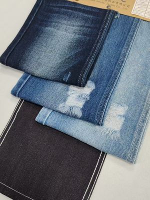 10.3OZ Stretch Free 90%Cotton Twill Style Woven Denim Fabric For Denim Jeans
