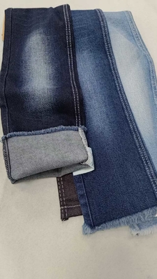 98%Пахта 2% Spandex 10oz ТАМНЫЙ INDIGO 7+7x10/20 Эластичная джинсовая ткань JSD3207 для модных джинсов